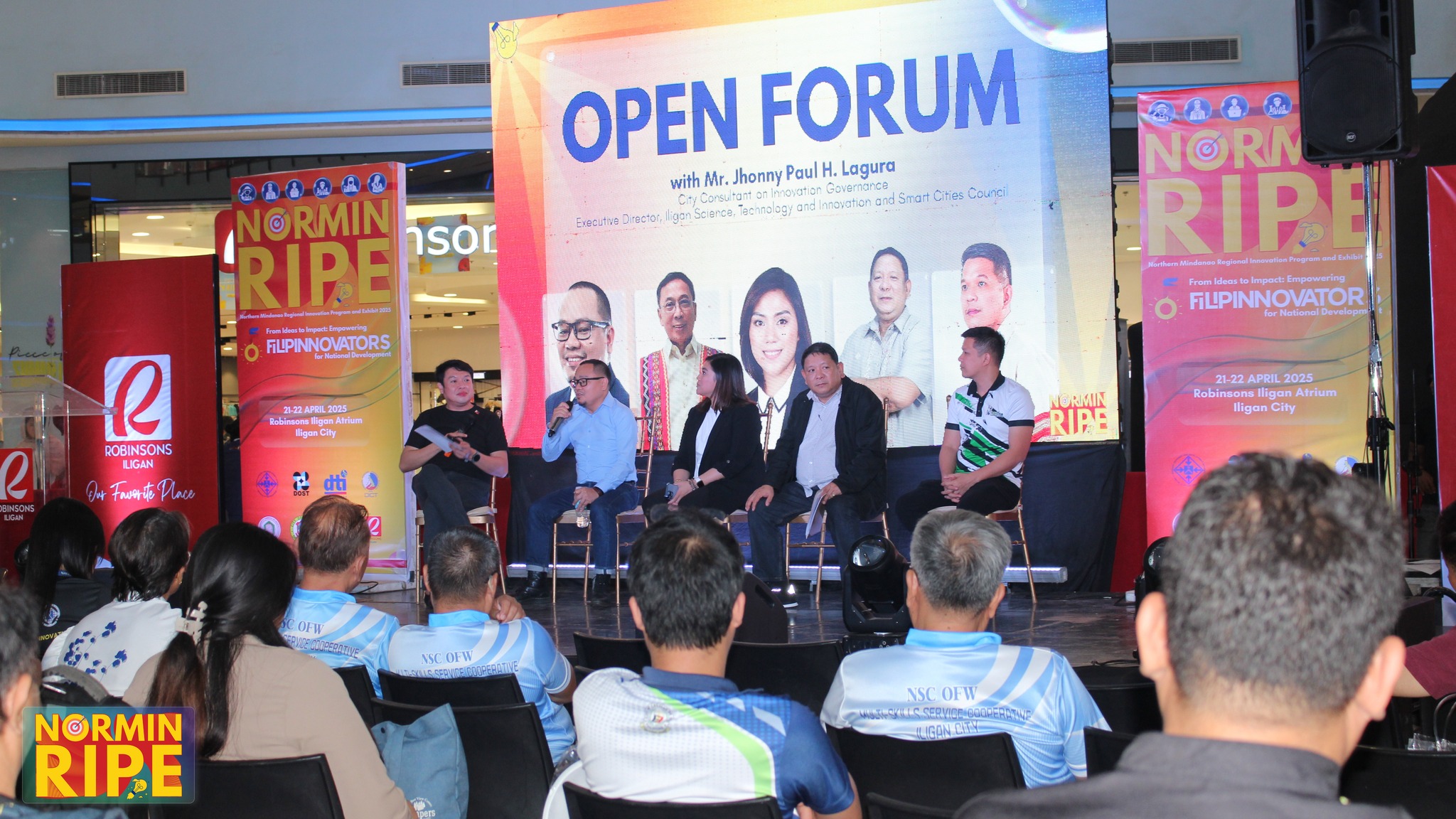 Forum Exchange. Resource speakers at the NorMinRIPE 2025 InSight Sessions respond to questions on innovation and regional development during an open forum. (Photo: DOST-10)