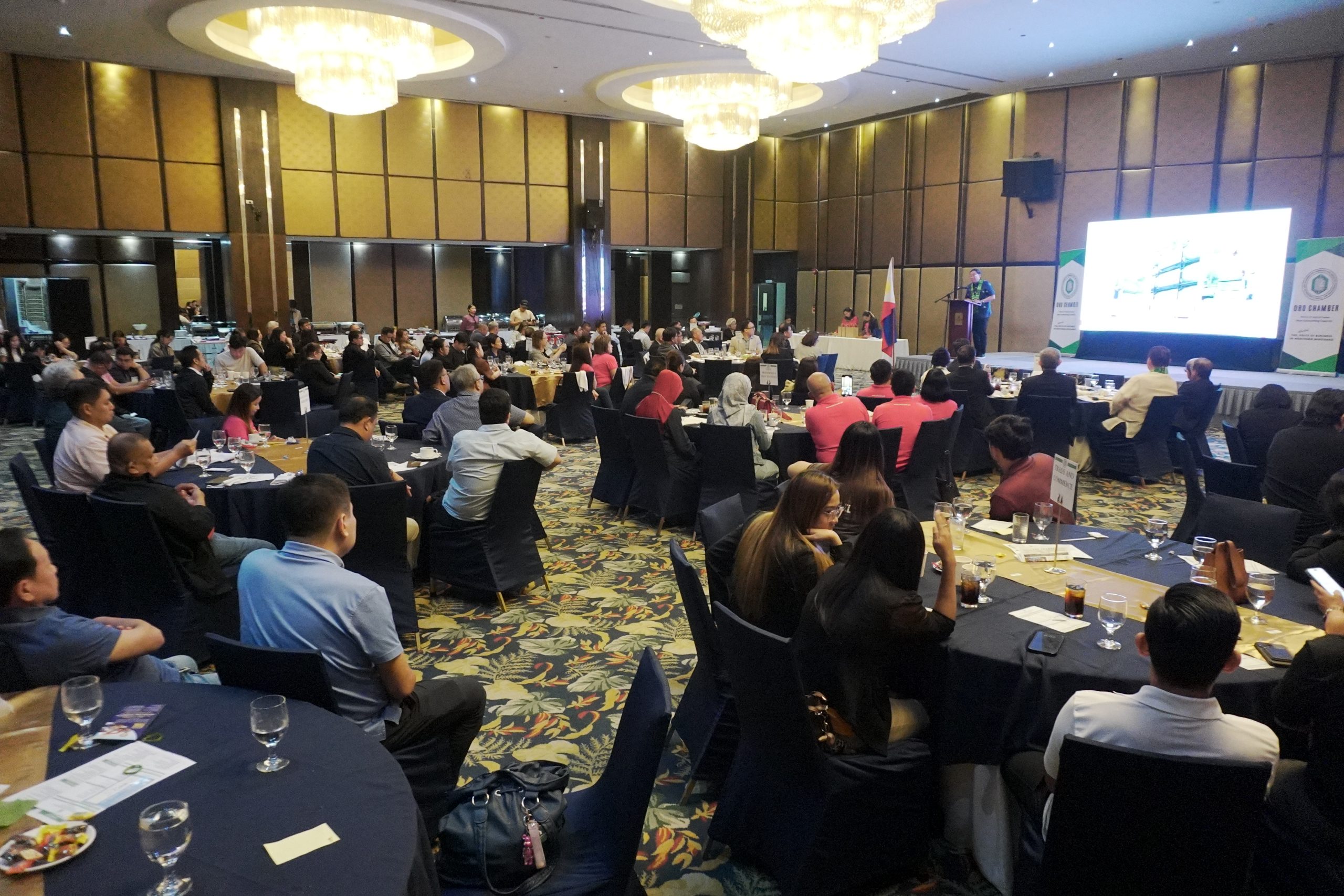 Members of the Cagayan de Oro Chamber of Commerce and Industry Foundation Inc. (Oro Chamber) discuss key initiatives and business growth strategies during a General Membership Meeting, fostering collaboration among local entrepreneurs, government, and academic institutions. (Photo: DCC/PIA-10)
