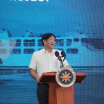 Shared responsibility. President Ferdinand R. Marcos Jr. underscores public cooperation in preserving infrastructure during the inauguration of the Port Operations Building under the P430.3-million Balingoan Port Expansion Project, April 22, 2025. Marcos emphasized that maintaining public facilities is as vital as expanding them, urging citizens to care for government assets to ensure long-term service and safety. (Photo: ZRD/PIA-10)