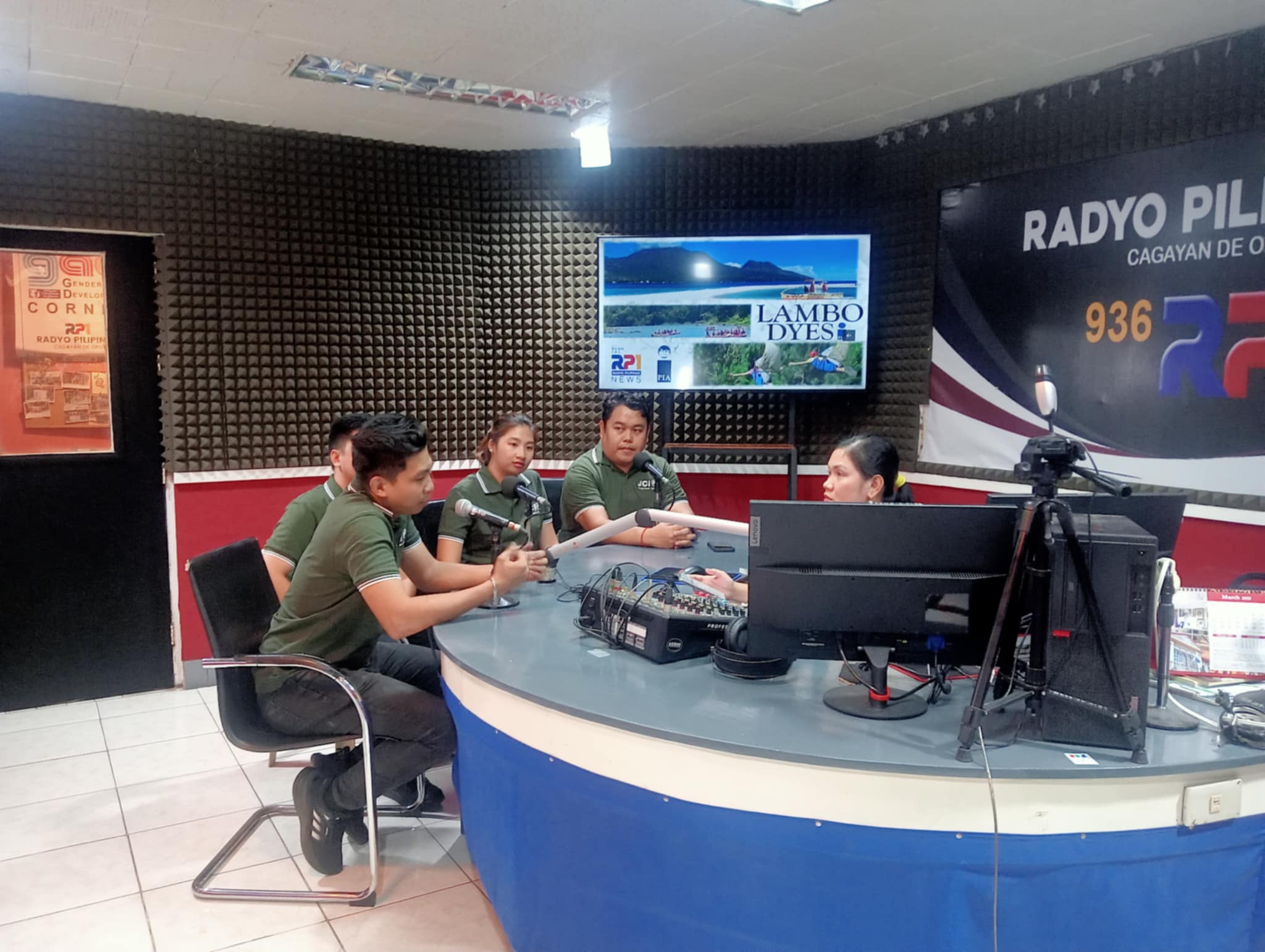 Voices for change. Members of JCI Kagayhaan Gold appear on the Lambo Dyes radio program, April 11, to promote the 2025 JCI Week, share their projects, and invite the public to take part in their mission of creating positive change. (Photo: HSGA/PIA-10)