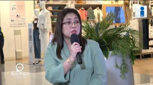Department of Migrant Workers OIC Regional Director Gay Iris Tangcalagan shares the agency's mission in providing support to migrant workers from Zamboanga Peninsula and BASULTA during PIA Kapihan na Zamboanga at SM City Mindpro on April 23.