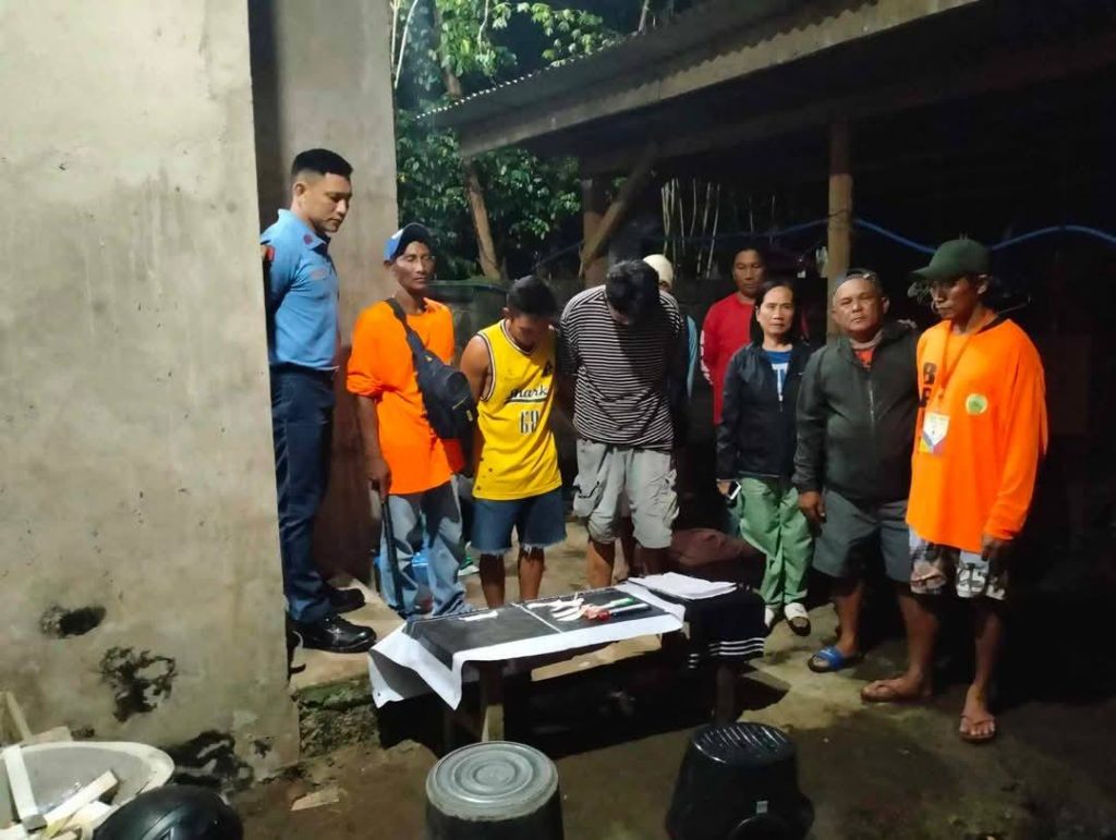 A recent anti-drug operation in Brgy. Labo, Ozamiz City, resulted in the arrest of two individuals caught in the act of using illegal drugs—an operation directly credited to the Citizen’s Arrest directive issued local government unit. (Photo courtesy of LGU Ozamiz)