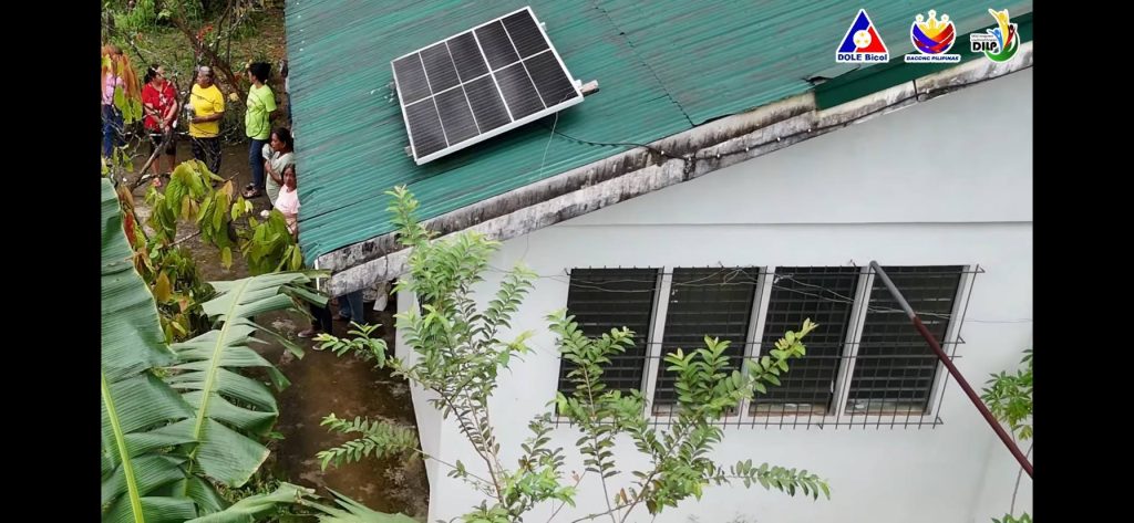 The DARCO received two solar electric dehydrators and a set of solar panels from the DOLE, which enhanced their production of dried taro leaves. (Photo credit: DOLE)