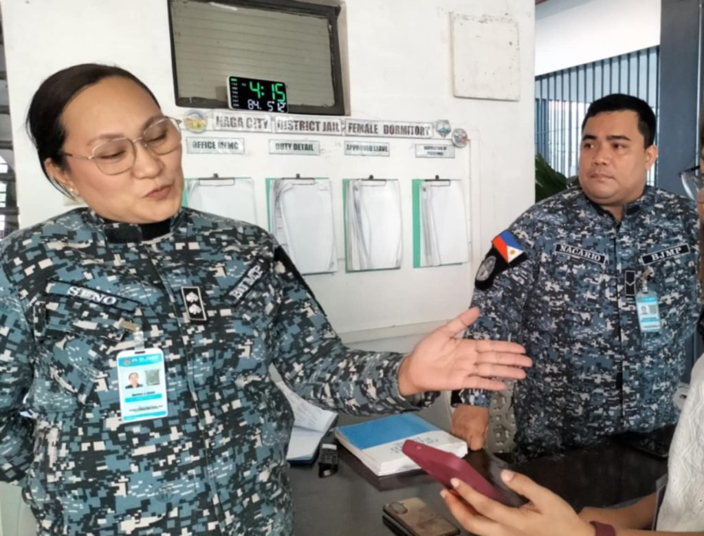 Senior Jail Inspector Chona Seno, the acting warden of the Naga City District Jail Female Dormitory said that the said facility is the only female dormitory among 29 jails in the Bicol region (PIA 5)